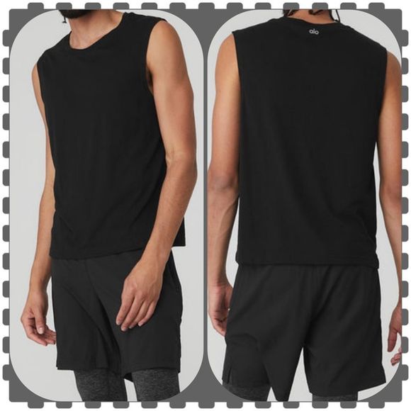 ALO Yoga Other - Alo Yoga Mens The Triumph Muscle Tank Medium NWT BLACK